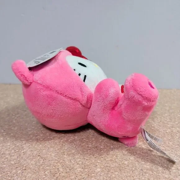 Care Bears Hello Kitty Dressed As Cheer Bear 8" Fun-Size Plush Soft Stuffie Toy - Picture 6 of 9